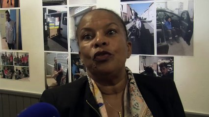 Christiane Taubira était à Martigues cet après midi.