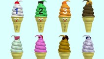 Learn Colors, Numbers, ABCs, Shapes with Crayons, Ice Cream Cones, Toy Phones, Trains & More