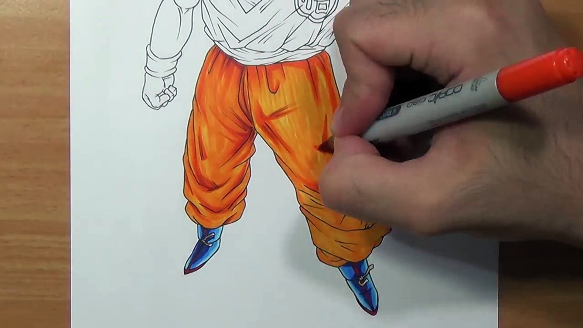 Drawing Goku Super Saiyan Blue - Full Body!─影片 Dailymotion