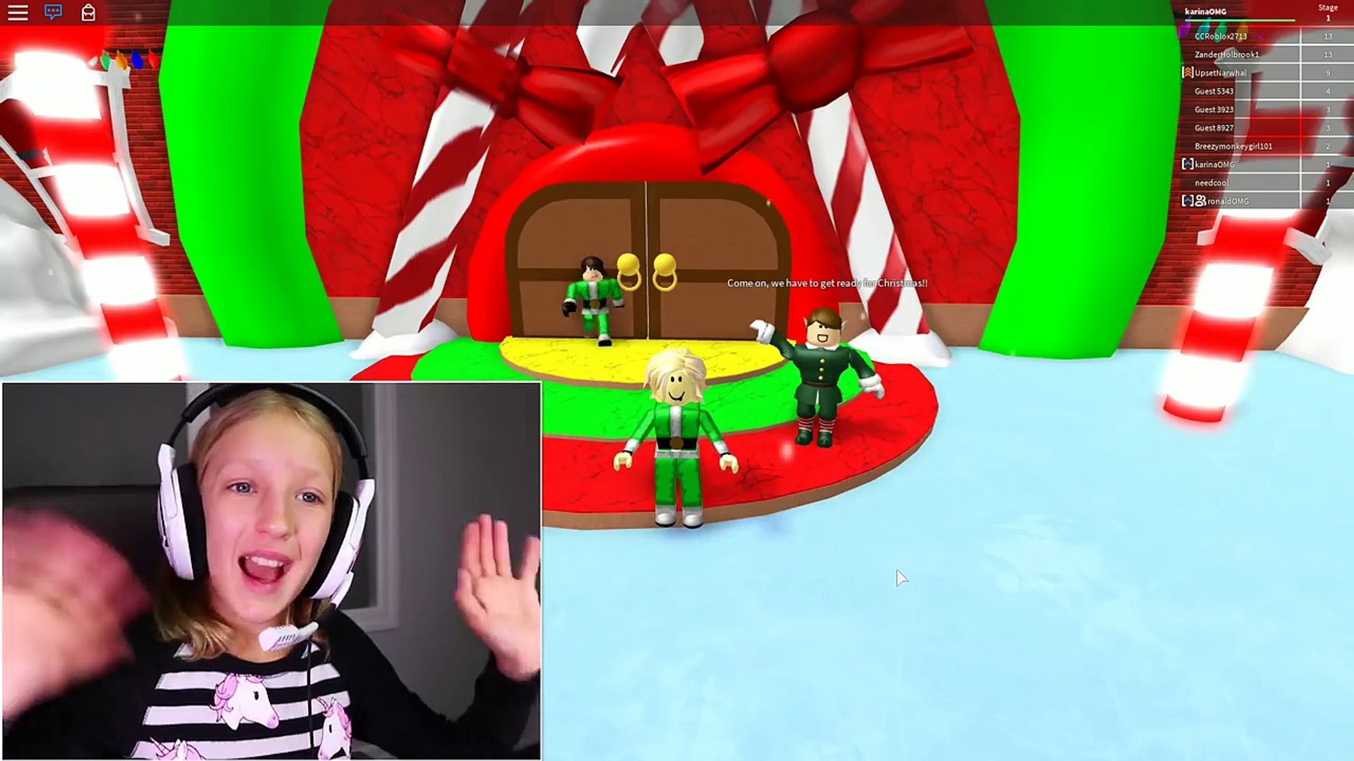 Escape Santas Workshop Obby Escaping With Ronaldomg Video Dailymotion - roblox funny escape christmas obby can we make it to santa gamer chad plays