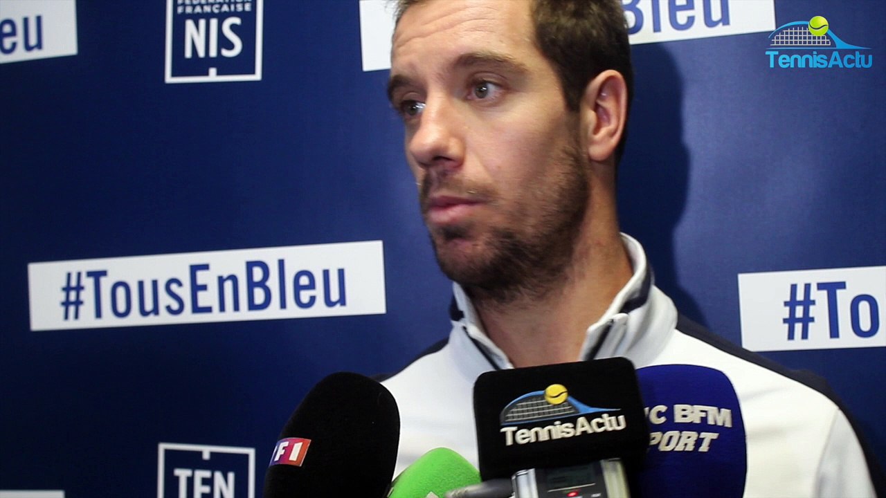 Coupe Davis 2017 - FRA-BEL - Richard Gasquet : "Tous les joueurs peuvent battre David Goffin"