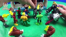 Batman Imaginext Toys Superman Green Lantern Blue Beetle Justice League Mashems Battle Gorilla Grood