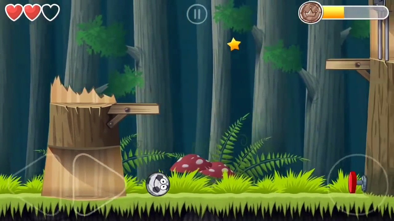 RED BALL 4: Soccer Ball Adventure through Green Hills and Deep Forest