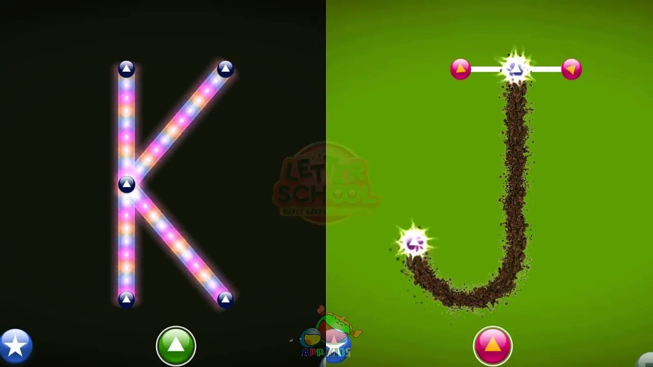 Letters School A-Z WHT Style : Education app : preview app for kids