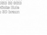 818Shop No11400010038 HiSpeed USB 30 8GB Speichersticks Eule Vogel Uhu 3D braun