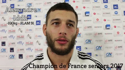 CF seniors 1re division 2017 - Alexandre Iddir : "Juste une étape"