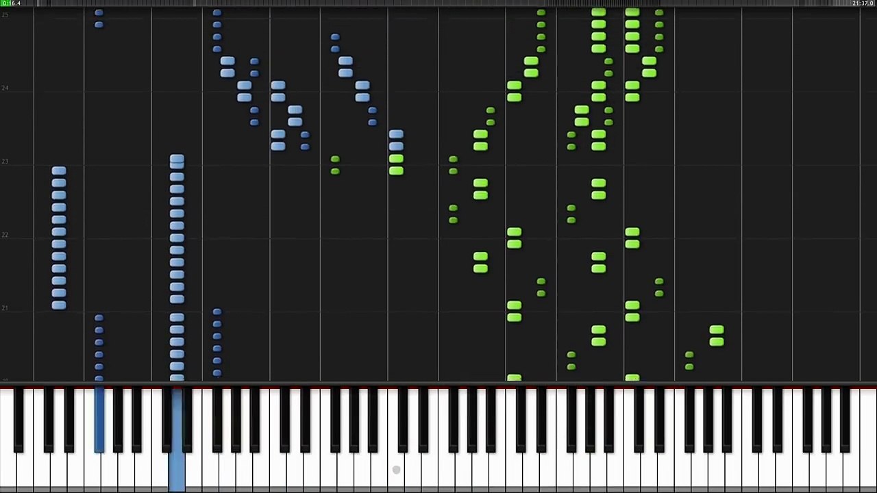 Ode to Joy (Symphony No. 9 4th Movement) - Ludwig van Beethoven [Piano Tutorial] (Synthesia)