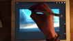 Apple Pencil drawing / iPad Pro Painting Demo, How to paint sky in Procreate art app
