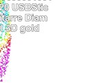 818Shop No36300010016 HiSpeed 20 USBSticks 16GB Gitarre Diamant Metall 3D gold