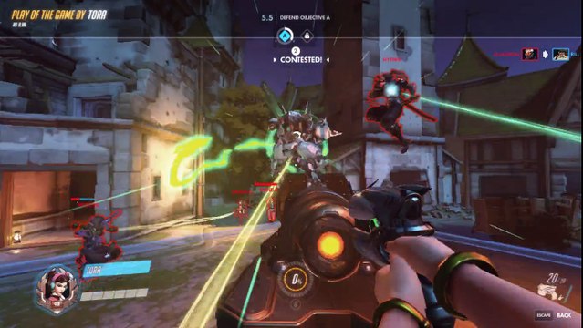 Overwatch 000-DVA-000-076 Highlight Reel 186 PoTG Bug and Commentary