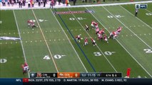 Denver Broncos linebacker Shaquil Barrett finds a giant hole and blocks Cincinnati punt