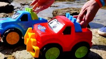 BEACH JEEPS! - Toy Trucks Seaside Stories for Children - Toy Cars Videos for Kids - Toy Tractors-HaRVuoIPK3w