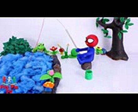 Superheroes bad baby play doh stop motion animations pranks funny for children