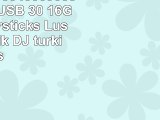 818Shop No50400090336 HiSpeed USB 30 16GB Speichersticks Lustiger Musik DJ türkis