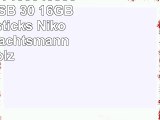 818Shop No7100040336 HiSpeed USB 30 16GB Speichersticks Nikolaus Weihnachtsmann Holz