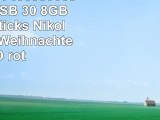 818Shop No7400080038 HiSpeed USB 30 8GB Speichersticks Nikolaus Socke Weihnachten 3D