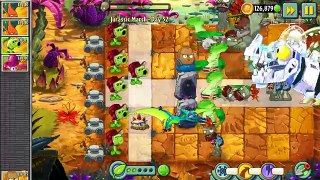 All Plants Max Level Power-up Vs All 10 Zomboss Battles in Plants vs Zombies 2:Gameplay 2017