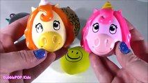 Cutting OPEN Squishy GLITTER Fish! Unicorn SLIME Surprises! Mystery Homemade Squish! Stretch BALL!