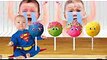 Bad Baby Crying and Learn Colors Colorful Cake Pop Finger Family Songs Collection