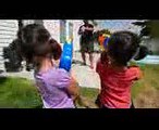 Bad Baby Twin Jokers - Jokers Kate & Lilly vs Bad Dad in Real Life, Nerf Guns  Twins & Toys