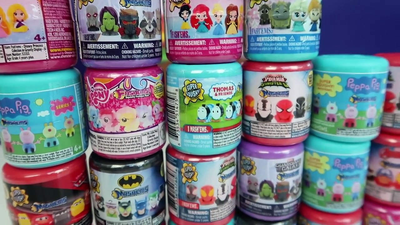 40 MASHEMS & FASHEMS OPENING! Peppa Pig,Lightning McQueen,Paw Patrol,Disney Princess Toys