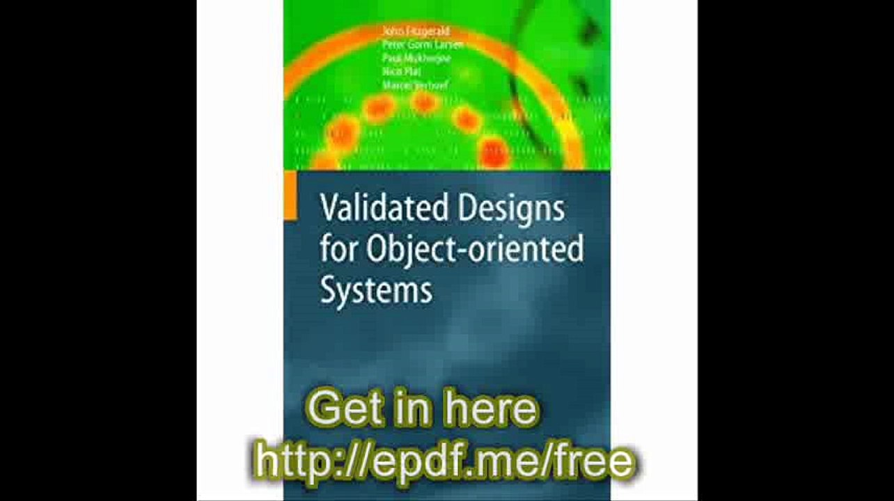 Validated Designs for Object-oriented Systems