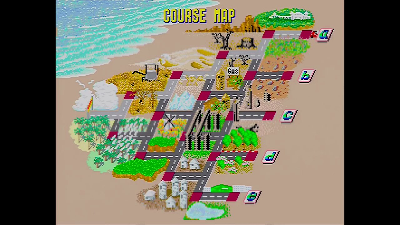 SEGA AGES: OutRun (1996) FULL SMOOTH MODE (60 FPS) Playthrough (ALL COURSES & ENDINGS) SEGA Saturn