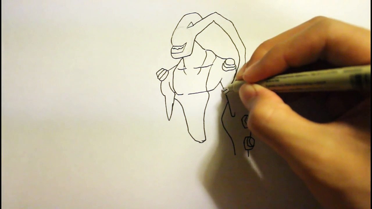 How To Draw Ultimate Feedback From Ben 10 Omniverse|Easy|Step By Step