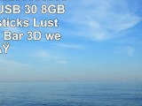 818Shop No32300030038 HiSpeed USB 30 8GB Speichersticks Lustiger Panda Bär 3D weiß