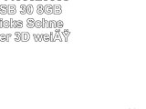 818Shop No4400020038 HiSpeed USB 30 8GB Speichersticks Schneemann Winter 3D weiß
