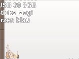 818Shop No15900030038 HiSpeed USB 30 8GB Speichersticks Magierstab Herzen blau