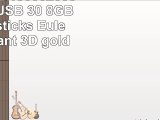818Shop No11800020038 HiSpeed USB 30 8GB Speichersticks Eule Uhu Diamant 3D gold