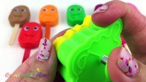 Plastin Işıltı Gülen yüz Popsicle Dondurma Renkleri Öğrenin Yumurta sürpriz oyuncağı Çocuklar