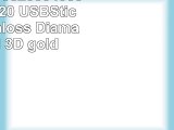818Shop No33200040008 HiSpeed 20 USBSticks 8GB Schloss Diamant Metall 3D gold