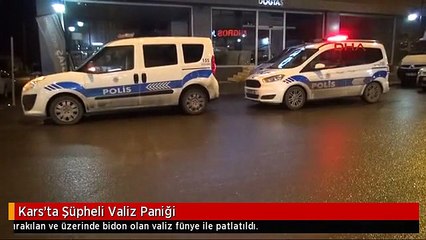 Kars'ta Şüpheli Valiz Paniği