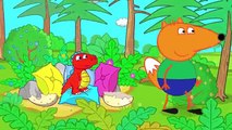 Fox Family Babies BECOMES A MERMAID & Play in the Sandbox Cartoon Movies Finger Family