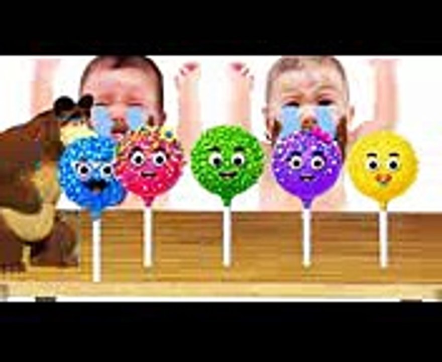 Bad Baby Crying and Learn Colors Colorful Cake Pop Finger Family Songs Collection  Part II