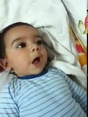 cute baby eating nothing very funny video 2017