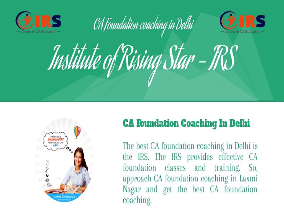 Best ca coaching in Delhi