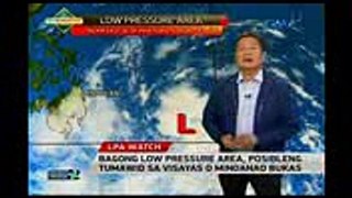 24 Oras Bagong low pressure area, posibleng tumawid sa Visayas o Mindanao bukas (1)