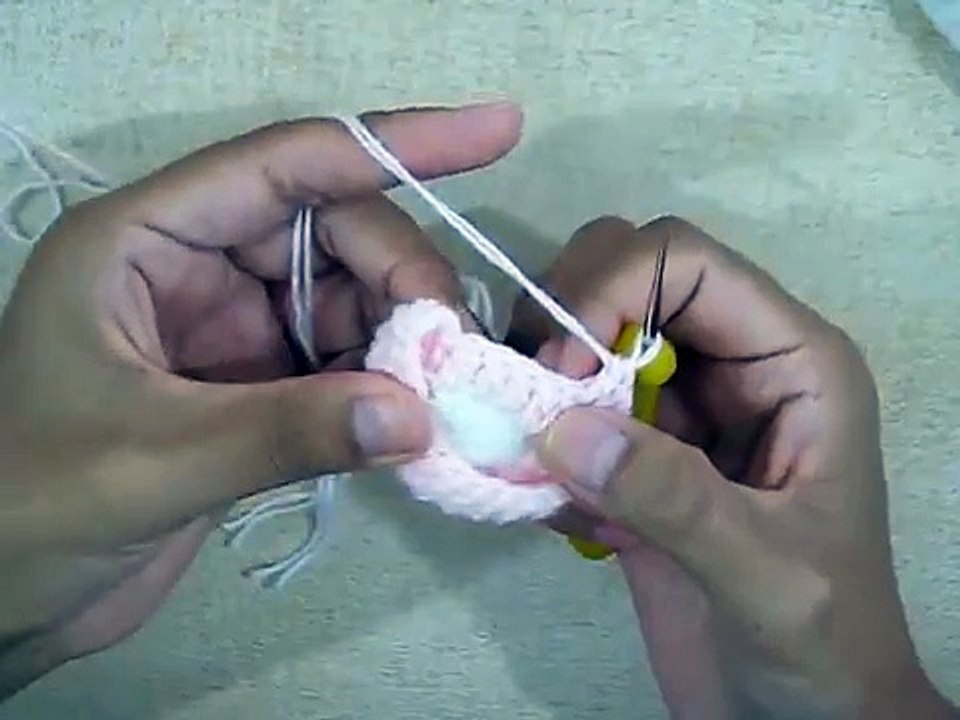 DIY Como hacer un gorro crochet ganchillo bebe con orejas de oso | English Subs Babys hat