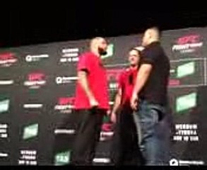 Fabricio Werdum vs Marcin Tybura Media Day Staredowns  UFC Sydney