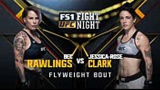 Bec Rawlings vs. Jessica-Rose Clark - Weigh-in Face-Off - (UFC Fight Night Werdum vs. Tybura)