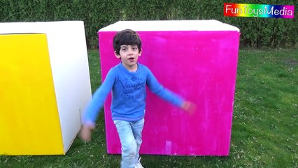 Learn Colors and Numbers with Big Boxes for Children and Toddlers _ Play Outside Box Kids Surprise-2iZwplhOzNA