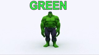 Learn Colors HULK Funny Videos - Learn Colors For Kids - Learn Colors For Kids - 3D CARTOON BABY