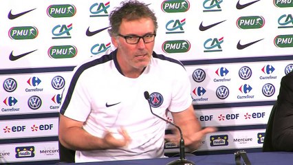 Laurent Blanc n'a pas souhaité donner plus d'importance à cet OM-PSG qu'à un autre match