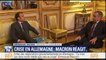 Macron sur l'Allemagne: la France n'a "pas intérêt à ce que ça se crispe"