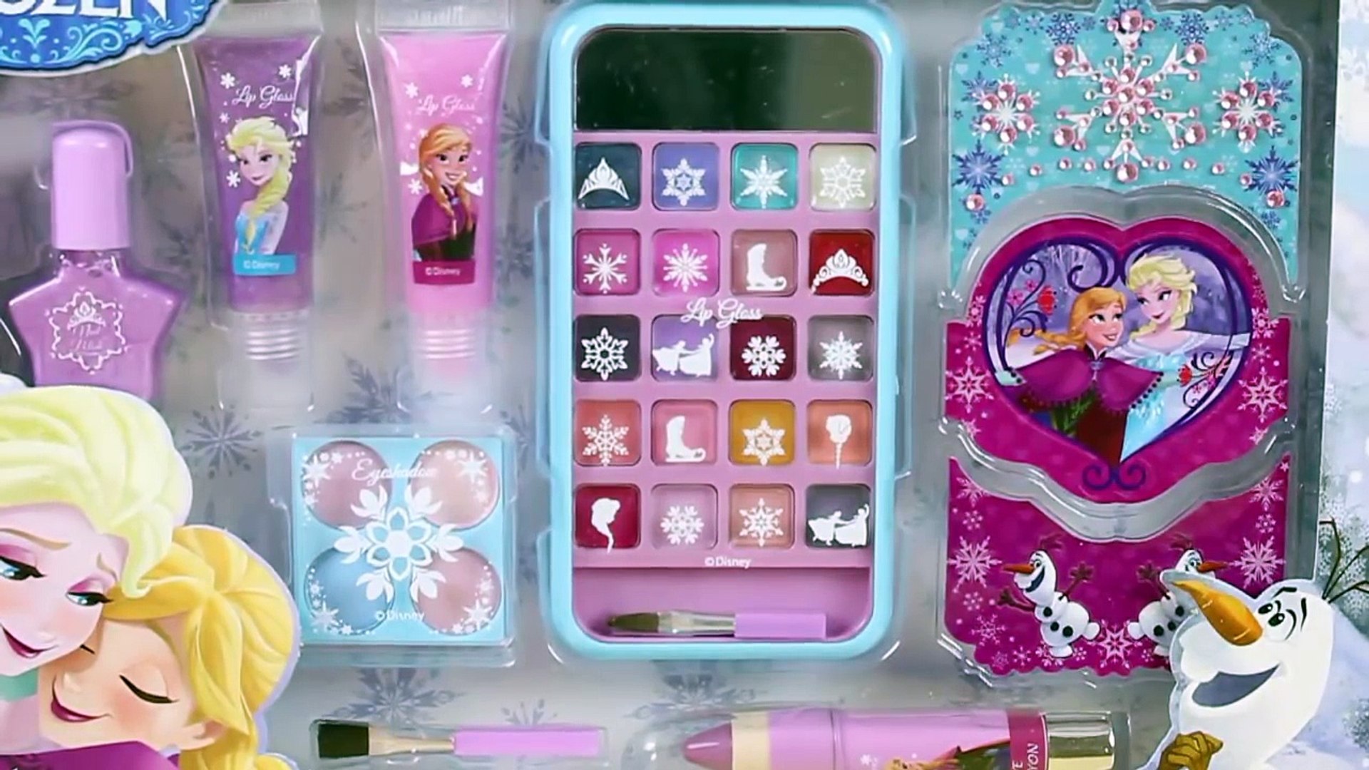 Juguetes de Frozen en español  Manicura Maquillaje y Peinados Muñeca Elsa  Frozen 