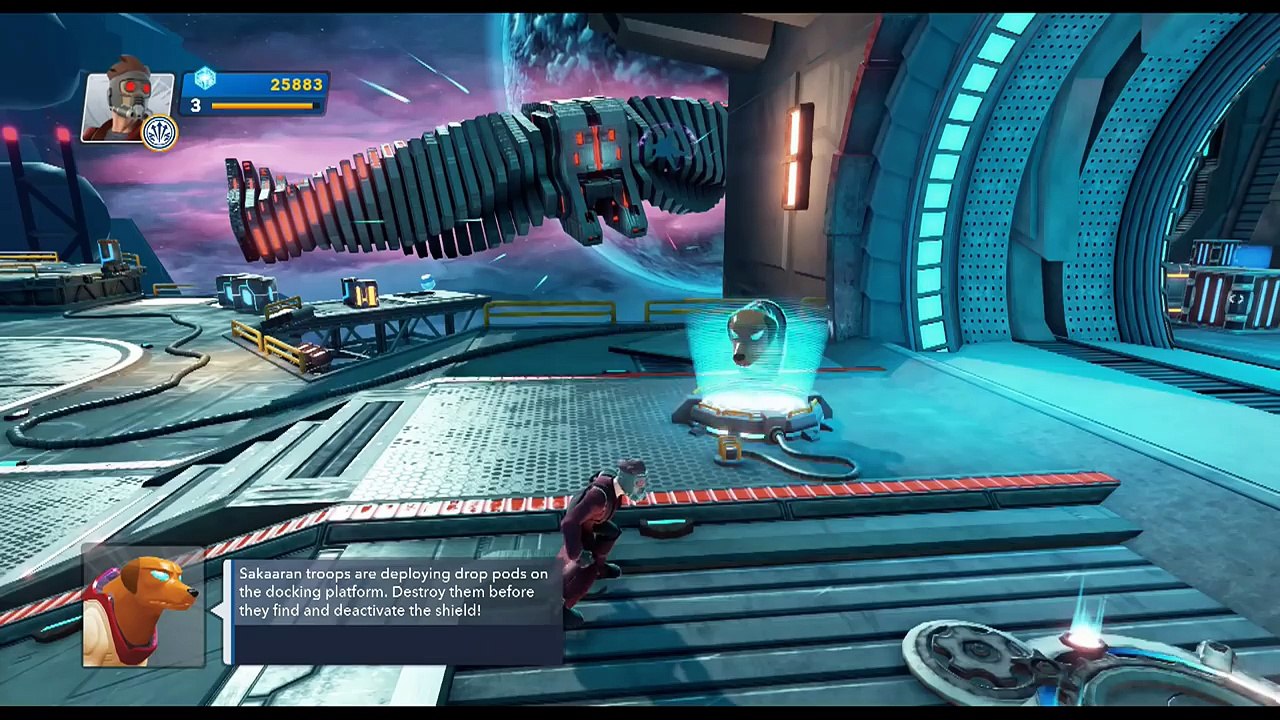 Disney Infinity 2.0 - Guardians of the Galaxy Walkthrough Part 1 (STAR LORD) GUARDIANS Play Set