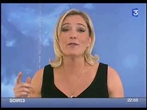 Marine LePen Fr3 Bordeaux